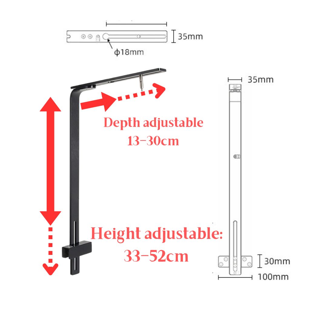 WEEK AQUA Arm-Shaped Aquarium Stand
