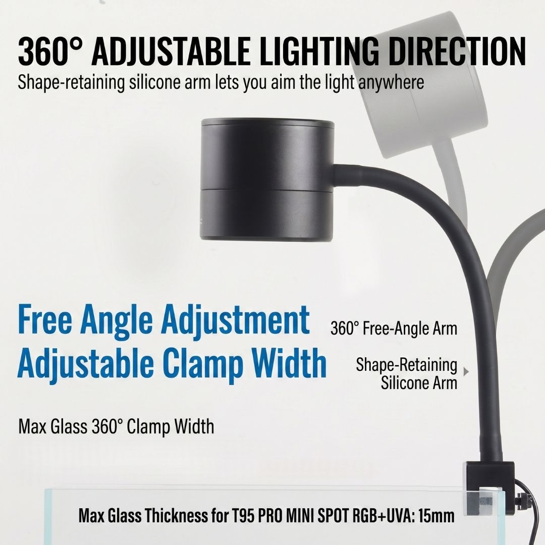 WEEK AQUA NEW T95 PRO RGB+UVA Aquarium Lightning NEW T90 MINI SPOT【WEEK AQUA INTERNATIONAL】