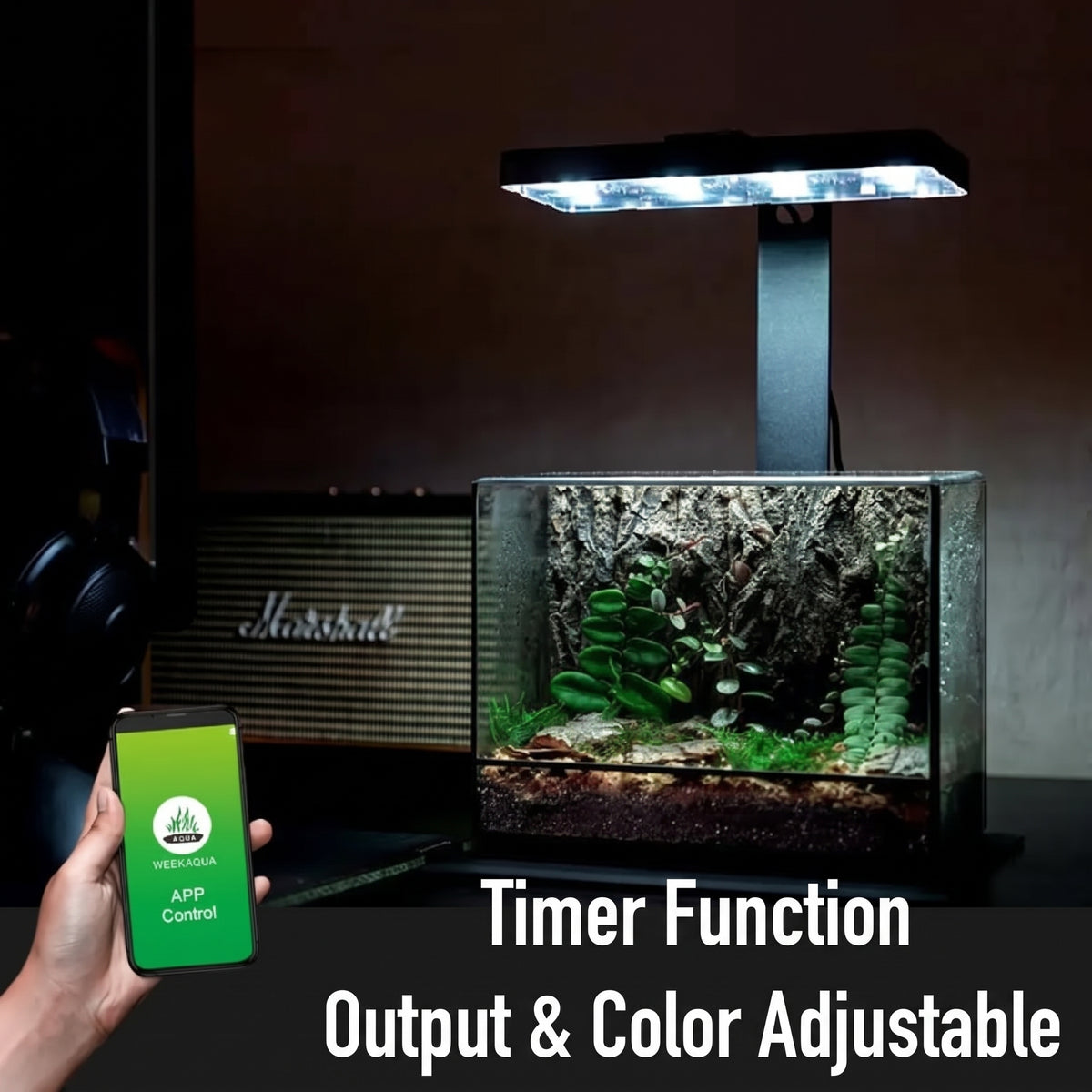 Éclairage d'aquarium WEEK AQUA MINI 9 PRO RGB+UVA【WEEK AQUA INTERNATIONAL】